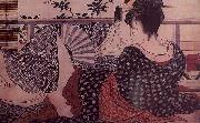 Kitagawa Utamaro Lovers oil painting artist